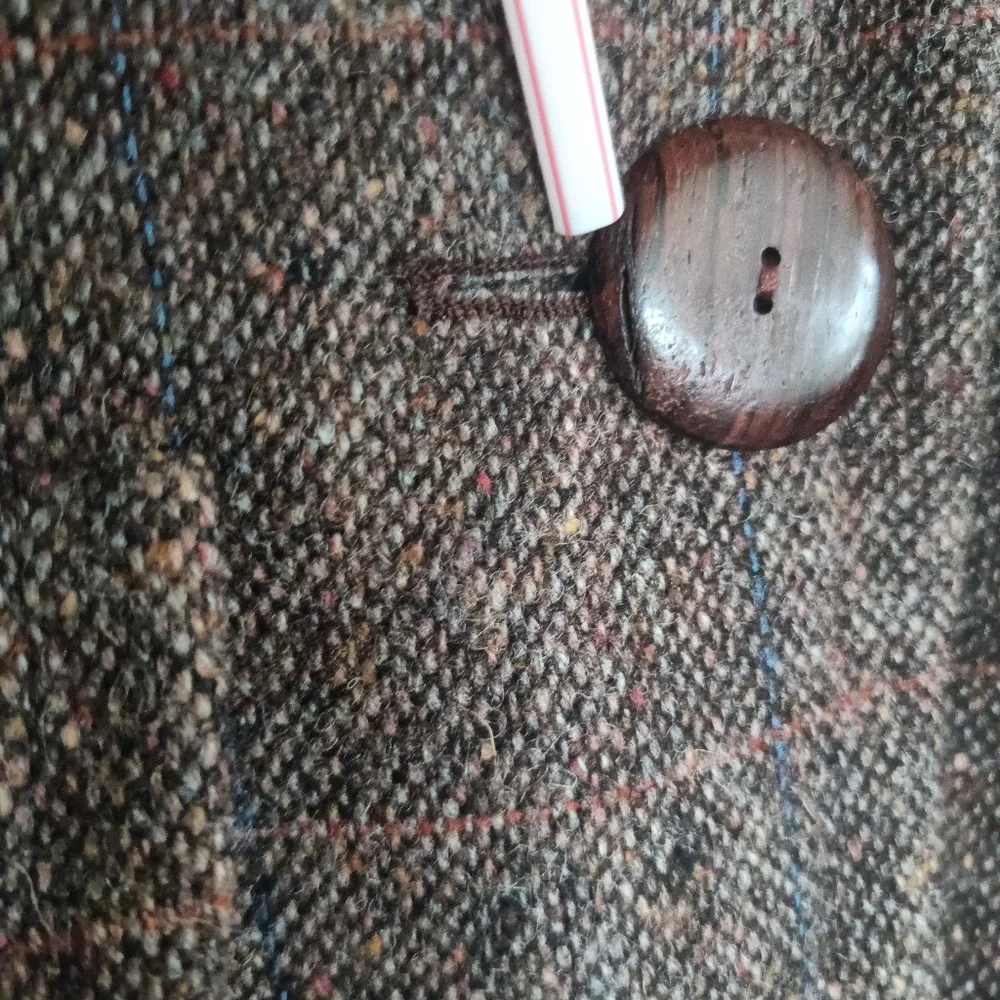 ♥️Saint Laurent rive gauche wool blend vintage blazer size 46 - Picture 2 of 13